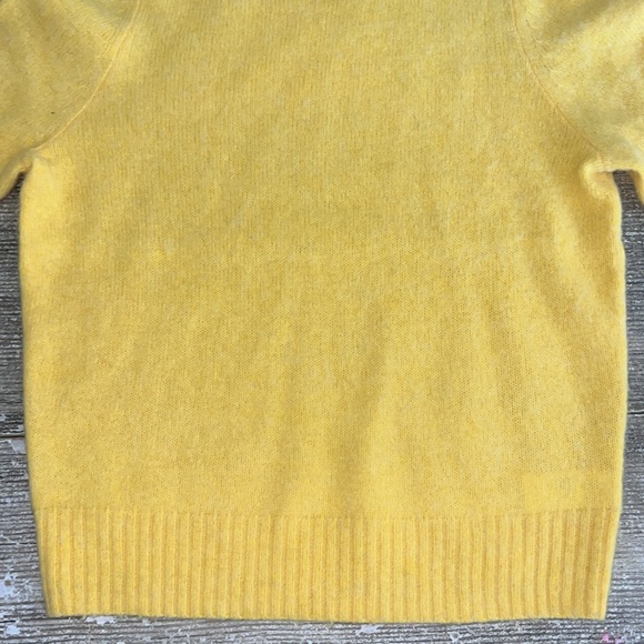J. Crew 100% wool yellow crewneck sweater - Picture 2 of 6